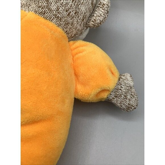 Baby Starters My First Boo Halloween Sock Monkey Plush Rattle Toy Infant 9” inch - Picture 7 of 10